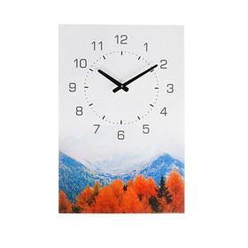 Часы-картина настенные "Осенний лес", плавный ход, 40 х 60 см