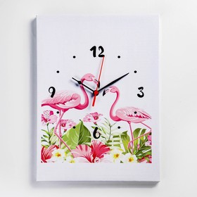 Часы настенные "Фламинго", 30х40 см, плавный ход в Донецке