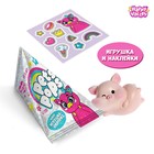 Игрушка-сюрприз Pets pops с наклейками, хрюшки МИКС 7314053 - фото 7486208