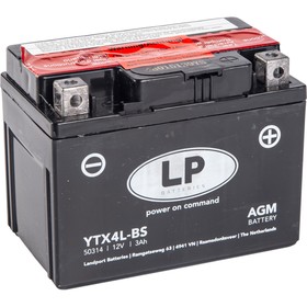 Аккумулятор Landport YTX4L-BS, 12В, 3 Ач, пуск ток 40 А, обратная (- +) 7702175