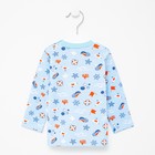 Толстовка детская, цвет голубой, рост 68 см - фото 800829302