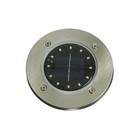 Светильник грунтовый герметичный светодиодный на солнечной батарее 5 Вт, 12LED, IP65, 3000 К   73228 - фото 10373761