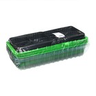 Мини-парник для рассады, 40 × 16 × 13 см, 2 вставки, 8 ячеек, чёрный, Greengo 7675050