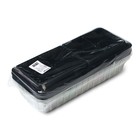 Мини-парник для рассады, 40 × 16 × 13 см, 2 вставки, 8 ячеек, чёрный, Greengo 7675050