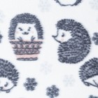 Плед Ежики 120х150см, флис 120г/м, пэ100% - фото 800829733