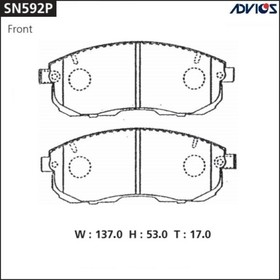 Дисковые тормозные колодки ADVICS SN592P 7659183