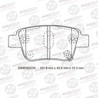 Колодки тормозные дисковые Avantech (противоскрипная пластина в компл.) AV846 7659427 - фото 109308
