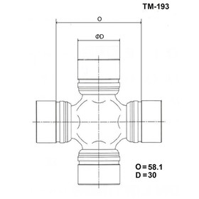 Крестовина карданного вала TOYO TM-193 7659960
