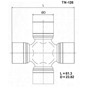 Крестовина карданного вала TOYO TN-126 7659963