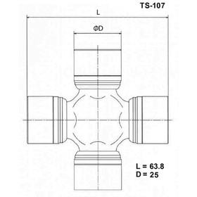 Крестовина карданного вала TOYO TS-107 7659968