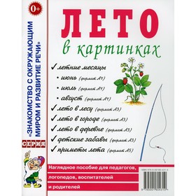 Лето в картинках. Наглядное пособие для педагогов, логопедов, воспитателей и родителей 7702962