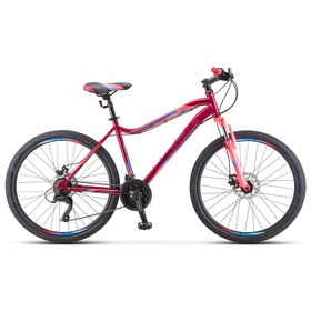 Велосипед 26" Stels Miss-5000 MD, V020, цвет вишневый/розовый, размер рамы 16"