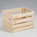 Ящик деревянный для стеллажей 25х35х23 см - фото 3483182