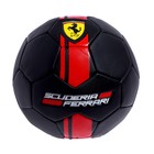 Мяч футбольный FERRARI р.5, PVC, цвет чёрный/красный - фото 4543252