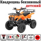 Квадроцикл бензиновый детский, двухтактный, 49 сс, механический стартер, оранжевый, М-49 5471165 - фото 109374