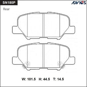Дисковые тормозные колодки ADVICS SN180P 7659136