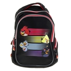 Рюкзак школьный эргономичная спинка Angry Birds 40х30х14 Soft, для мальчика, черный