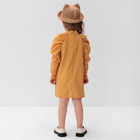 Платье детское MINAKU: Cotton collection цвет горчица, рост 110 - фото 4138876