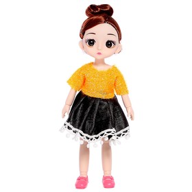 Кукла модная шарнирная «Лиза» в платье, МИКС