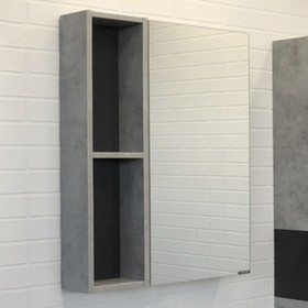 Зеркало-шкаф COMFORTY «Франкфурт-60» цвет бетон светлый
