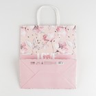 Пакет крафтовый «Love», 22 × 25 × 12 см 7098726