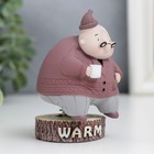 Сувенир полистоун пружинка "Дедуля в колпаке, с кружкой" 8,5х5,5х6 см - фото 800764165