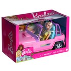 УЦЕНКА Кукла «Барби с подругой», на машине джипе розовом - фото 4607782