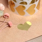 Наклейка с тиснением , золотая, 3,5 х 2,5 см 7695323