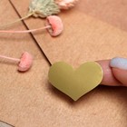 Наклейка с тиснением , золотая, 3,5 х 2,5 см 7695323