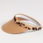 Козырёк женский MINAKU "Leopard" цвет бежевый, р-р  56-58 - фото 800940249