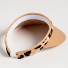 Козырёк женский MINAKU "Leopard" цвет бежевый, р-р  56-58 - фото 800940250