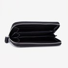 Кошелёк, отдел на молнии, цвет чёрный - фото 800765946