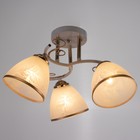 Люстра 2021/3 E27 60Вт белый+золото 46х46х25 см - фото 2915360