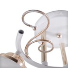 Люстра 2021/3 E27 60Вт белый+золото 46х46х25 см - фото 2915362