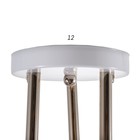 Люстра 2021/3 E27 60Вт белый+золото 46х46х25 см - фото 2915363