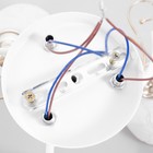 Люстра 2021/3 E27 60Вт белый+золото 46х46х25 см - фото 2915365