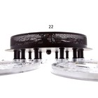 Люстра с ПДУ 1830/6CF LED 156Вт 3000-6000К диммер кофе 66х66х8 см - фото 800836337