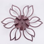 Люстра с ПДУ 1830/6CF LED 156Вт 3000-6000К диммер кофе 66х66х8 см - фото 800836338