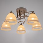 Люстра 2013/5 E27 60Вт белый+золото 56х56х25 см - фото 2916674