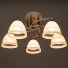 Люстра 2013/5 E27 60Вт белый+золото 56х56х25 см - фото 2916675