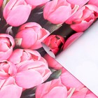 Бумага упаковочная глянцевая "Тюльпаны", 70 х 100 см 7483792