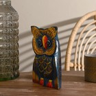 Сувенир дерево "Сова" синяя 20 см - фото 800769244