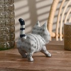 Сувенир дерево "Котик" серый 12х14х8 см - фото 800769350
