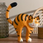 Сувенир дерево "Кошка" тигровая 25х30х7 см - фото 800769363