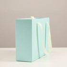 Коробка подарочная голубая, 27 х 20 х 8,8 см 7319161