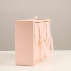Коробка подарочная розовая, "Sweet time", 27х20х8,8 7319176