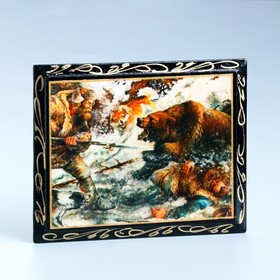 Магнит «Охота», 8×10 см, лаковая миниатюра, микс в Донецке