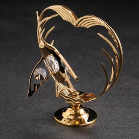 Сувенир «Птица в сердце»,с кристаллами