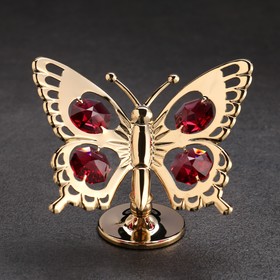 Сувенир «Бабочка крас.»,с кристаллами