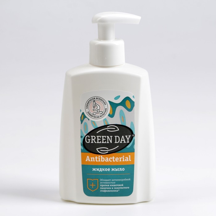 Мыло жидкое GREEN DAY, антибактериальное 280 г - фото 10509830